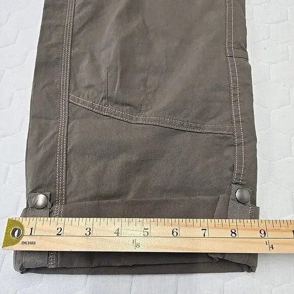 KUHL Splash Roll-Up Cargo Pants Women’s 16 REG Gray Brown Hiking Travel Capri - Picture 12 of 16